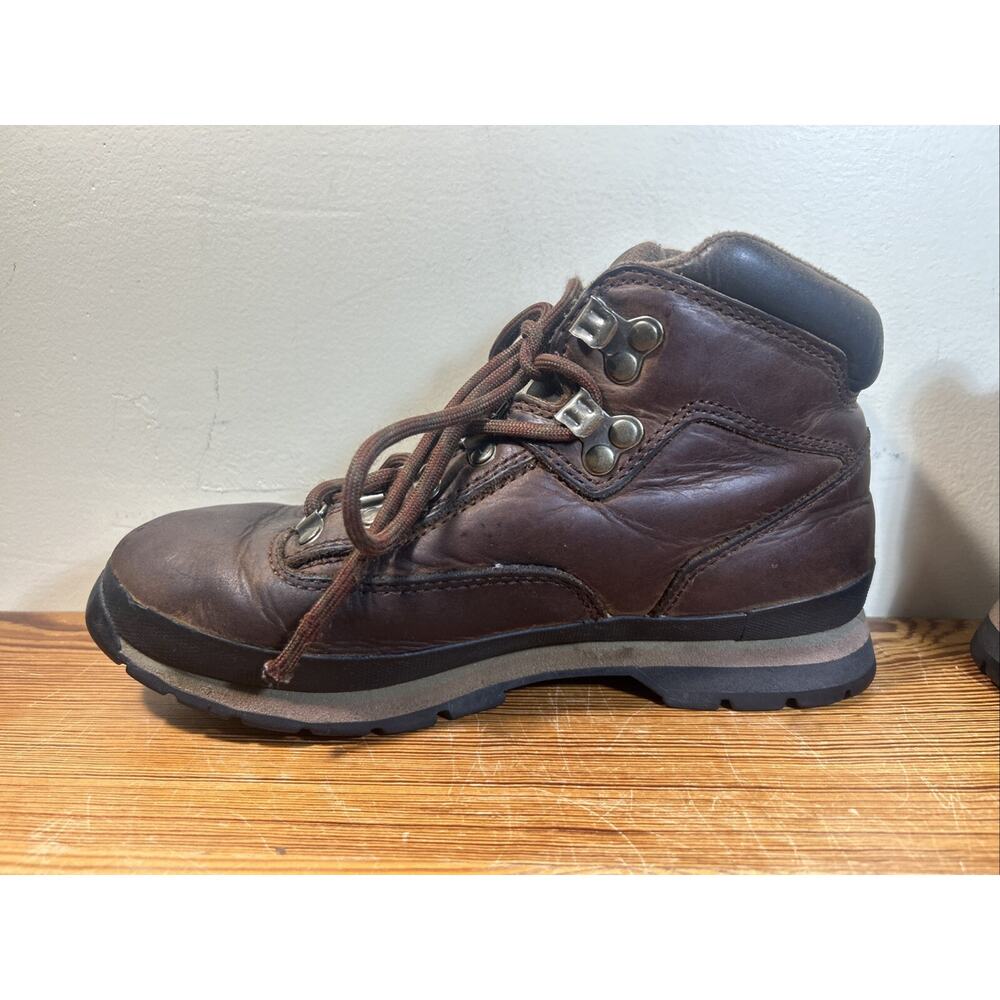 Timberland Euro Hiker Womens Size 8.5M Brown Outdoor Hiking Leather Boots 95310 - Picture 7 of 10